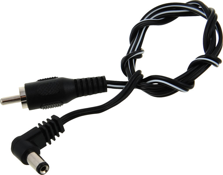 CIOKS 1050 TYPE 1 / 5.5 & 2.1MM / DC-PLUG / CENTRE NEGATIVE / L SHAPE / 50CM (BLACK)