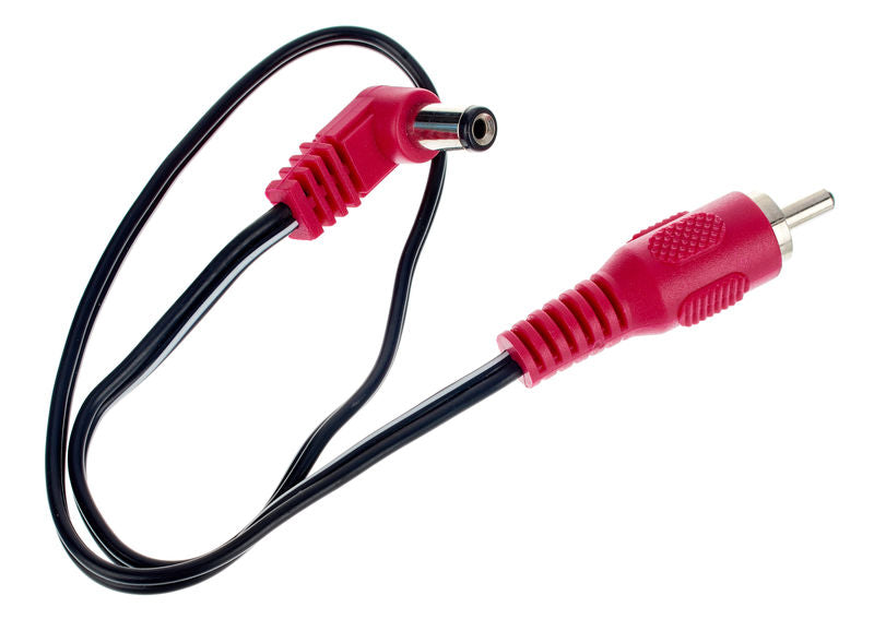 CIOKS 2030 TYPE 2 / 5.5 & 2.1MM / DC-PLUG / CENTRE POSITIVE / L SHAPE / 30CM (RED)