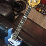 G&L TRIBUTE JB BASS (LPB/BASSWOOD/3-PLY WHITE PG/BRAZILIAN CHERRY BOARD/WHITE BINDING/WHITE PEARLOID BLOCKS/VINTAGE TINT GLOSS/2XALNICO) - CASE NOT INCL.