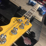G&L TRIBUTE JB BASS (LPB/BASSWOOD/3-PLY WHITE PG/BRAZILIAN CHERRY BOARD/WHITE BINDING/WHITE PEARLOID BLOCKS/VINTAGE TINT GLOSS/2XALNICO) - CASE NOT INCL.