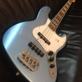 G&L TRIBUTE JB BASS (LPB/BASSWOOD/3-PLY WHITE PG/BRAZILIAN CHERRY BOARD/WHITE BINDING/WHITE PEARLOID BLOCKS/VINTAGE TINT GLOSS/2XALNICO) - CASE NOT INCL.