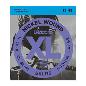 D'ADDARIO EXL115 11-49 ELECTRIC GUITAR STRINGS