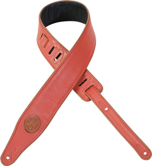 Levy's MSS17 2-1/2" Padded Garment Leather Strap - Red
