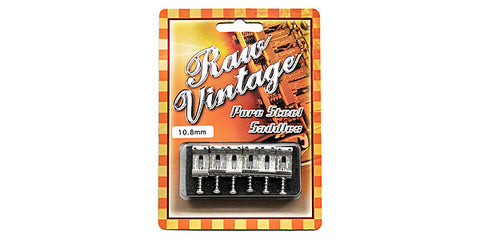 Raw Vintage Pure Steel Saddles (Set Of 6) - 10.8 mm (Pitch Gotoh Japan Type)