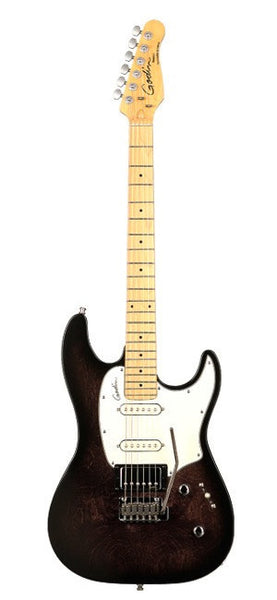 Godin Session Electric Guitar - Black Burst Semi Gloss/Maple