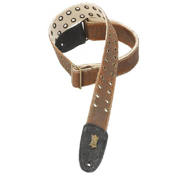 Levy's 2" Heavy Cotton Strap  Worn-Torn Treated w/ Eyelets
